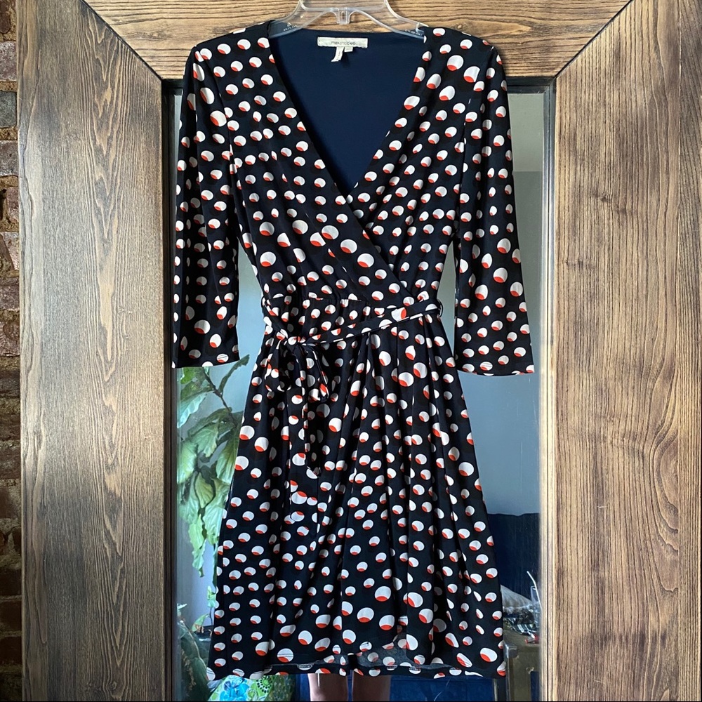 Max & Cleo printed wrap dress